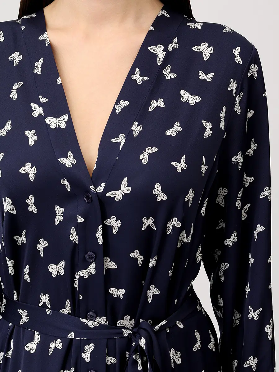 Платье шелковое