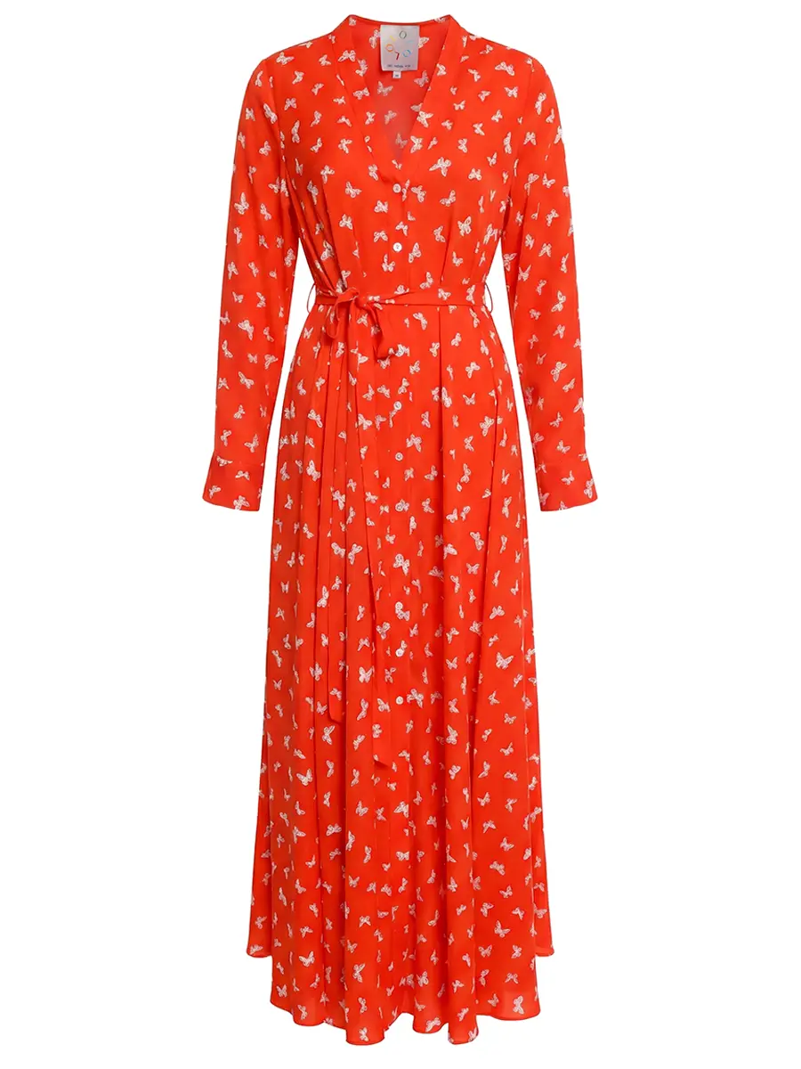 Платье шелковое