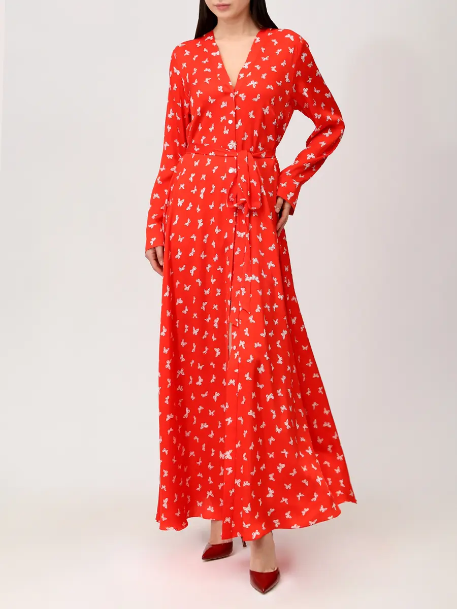 Платье шелковое