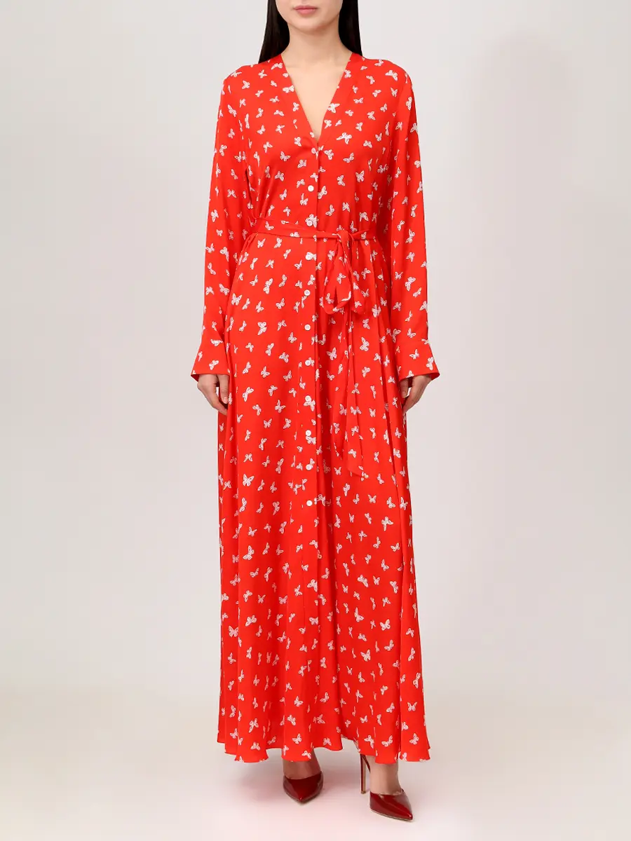 Платье шелковое