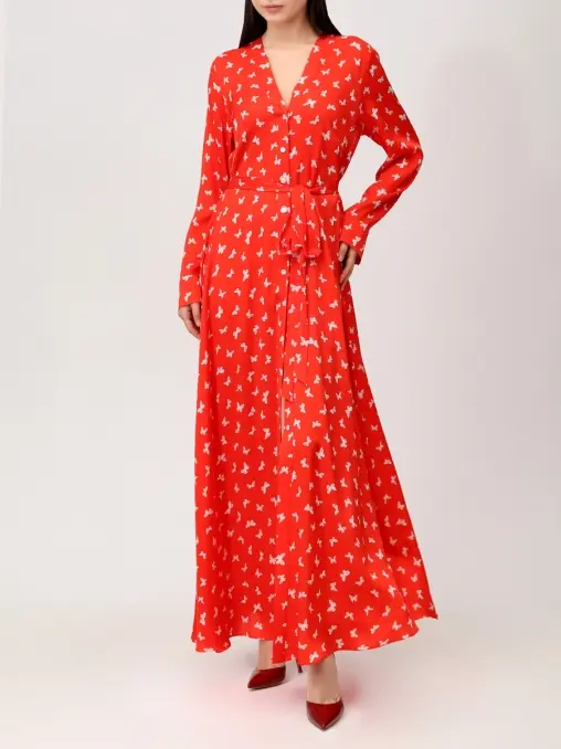 Платье шелковое OLOLOL