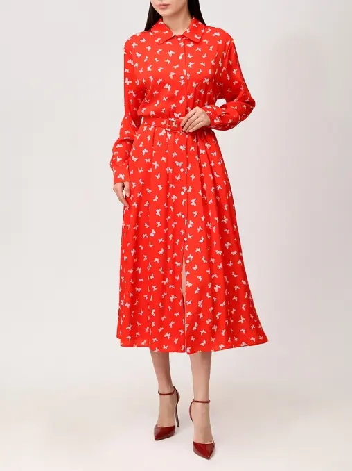 Платье шелковое OLOLOL