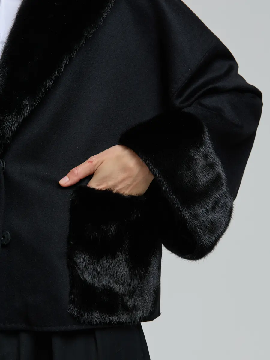 Полупальто шерстяное