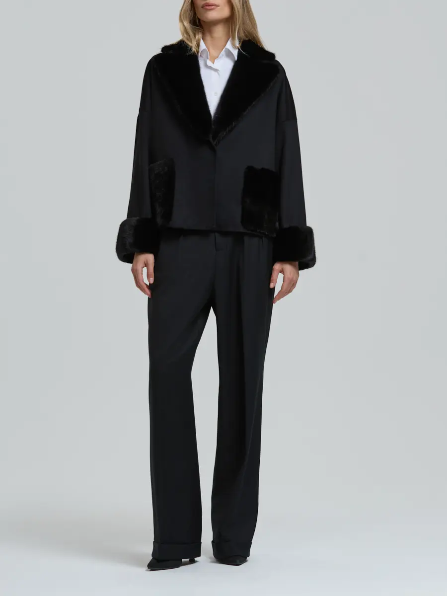 Полупальто шерстяное