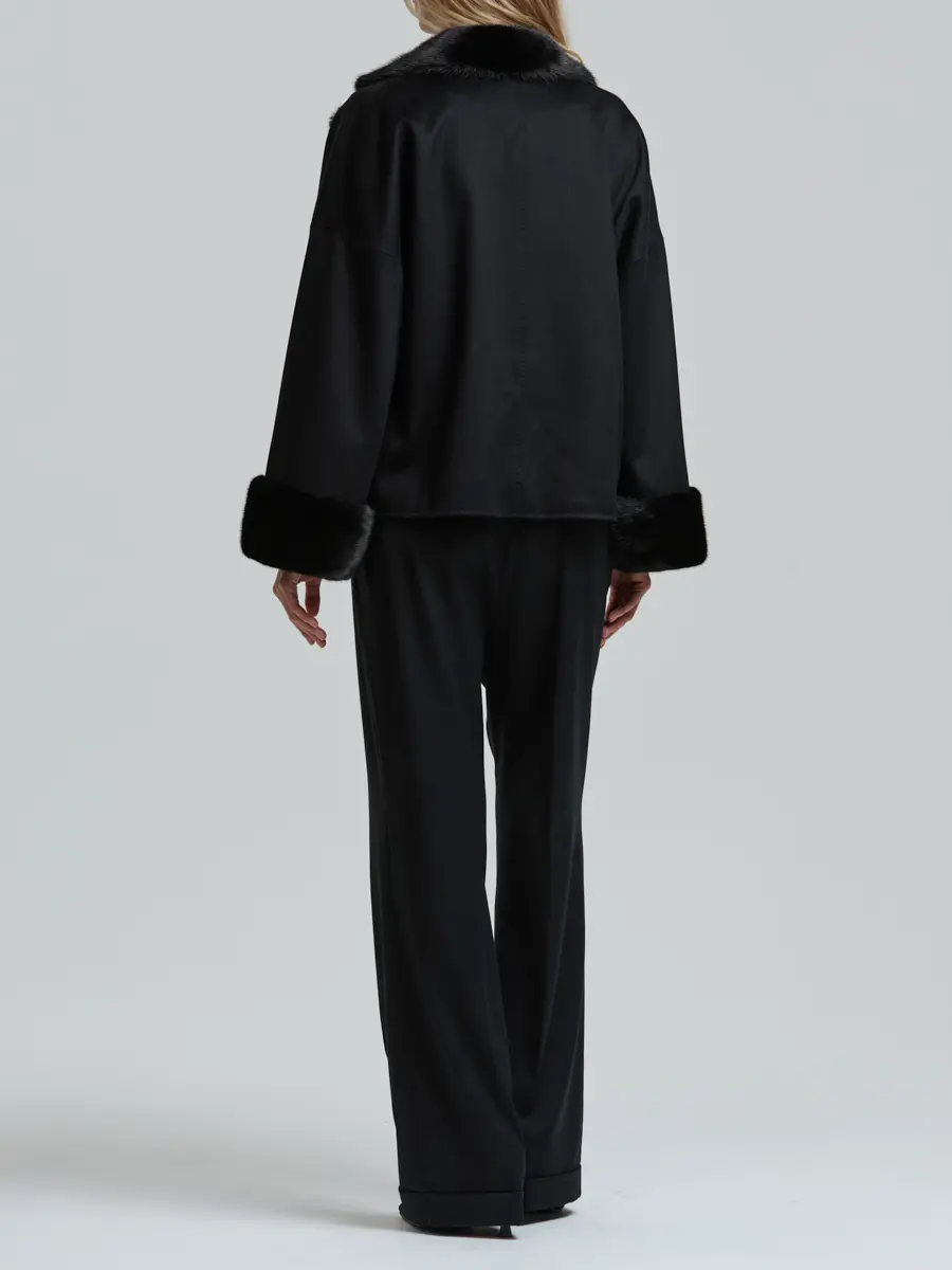 Полупальто шерстяное