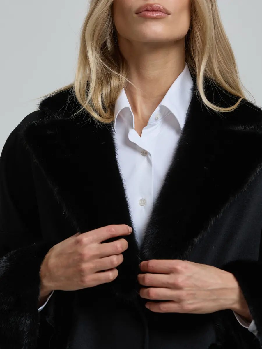 Полупальто шерстяное