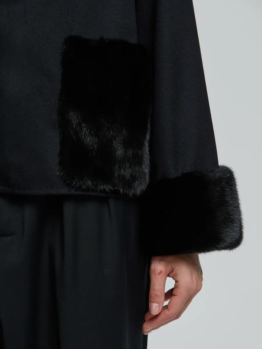 Полупальто шерстяное