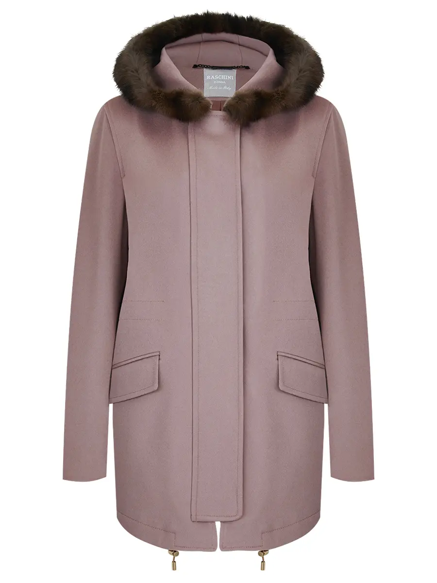 Парка с мехом соболя