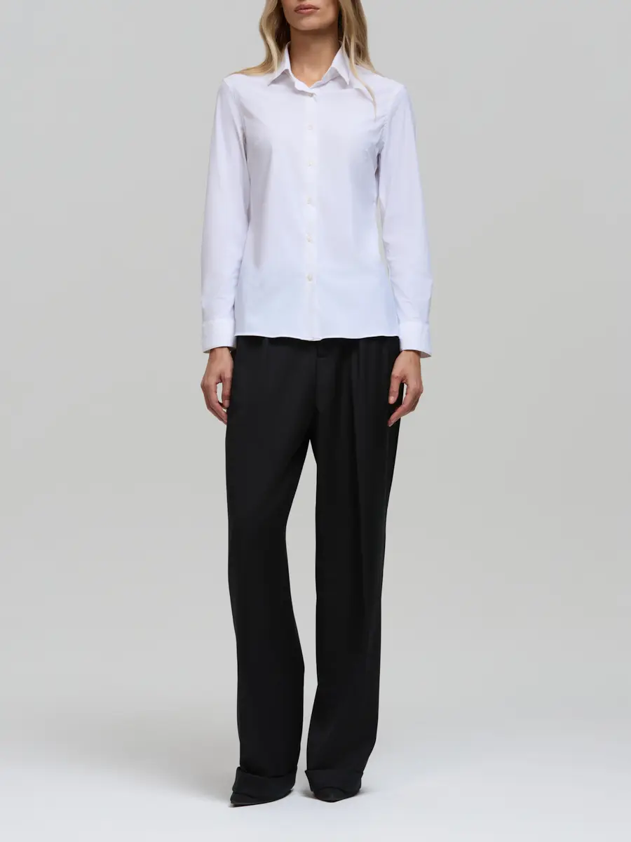 Рубашка однотонная