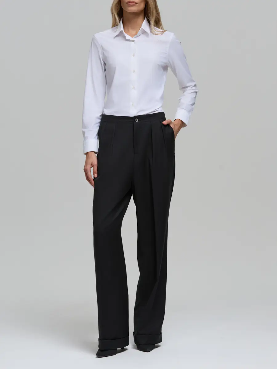 Рубашка однотонная