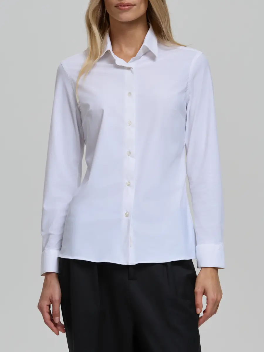 Рубашка однотонная