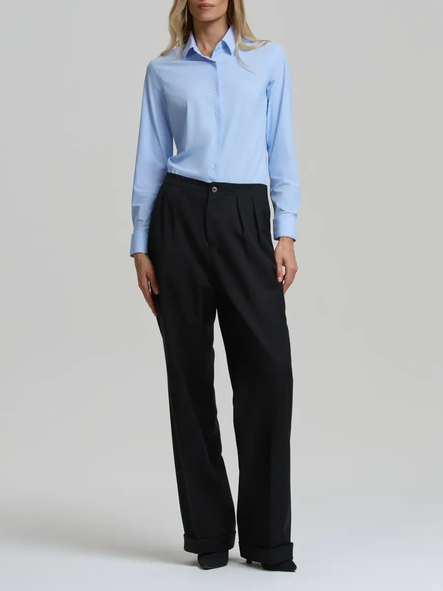 Рубашка однотонная