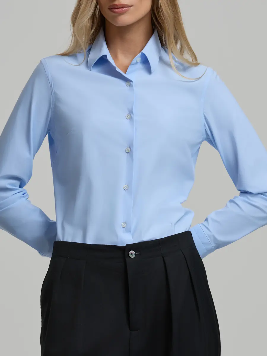 Рубашка однотонная