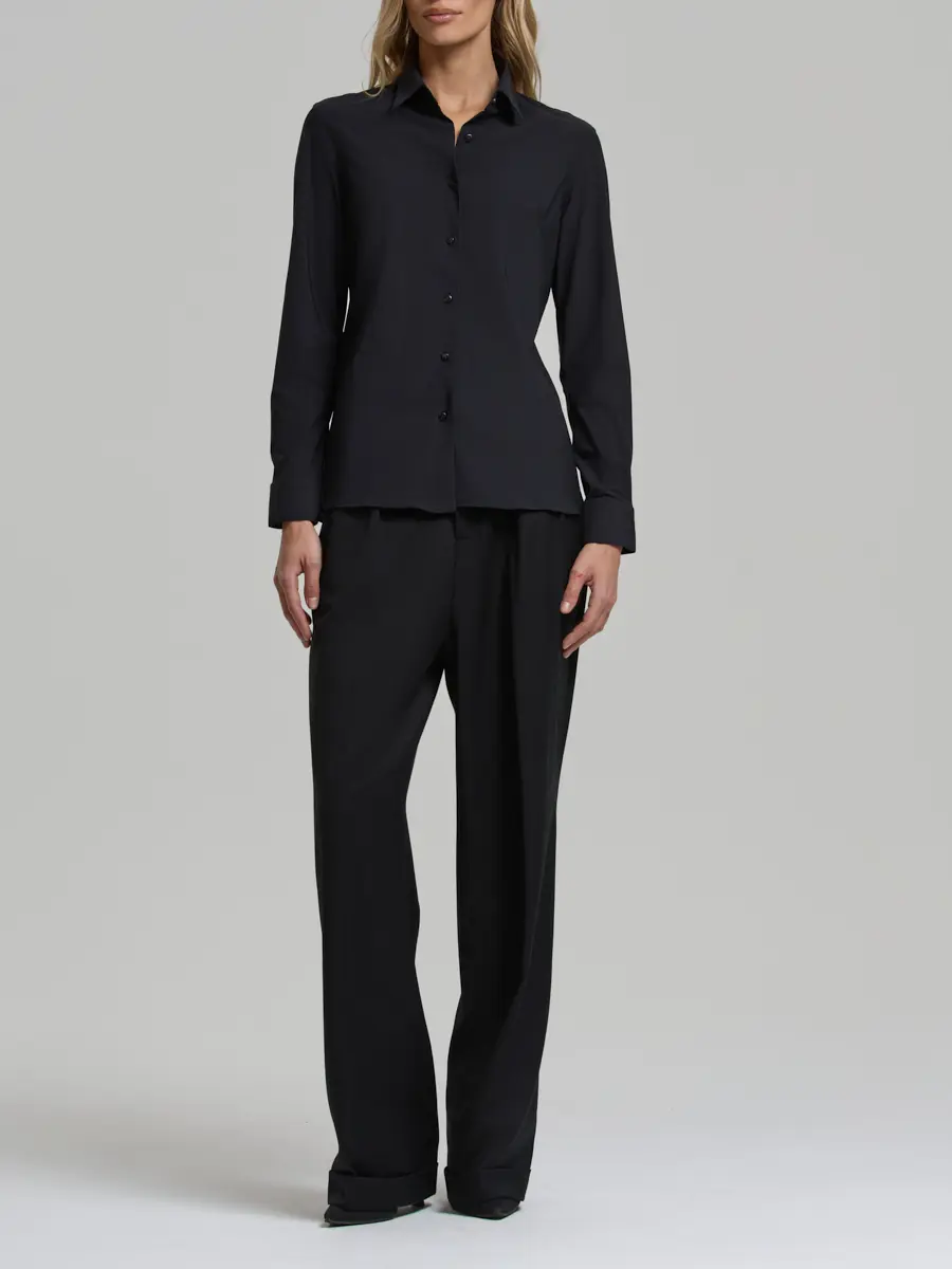 Рубашка однотонная