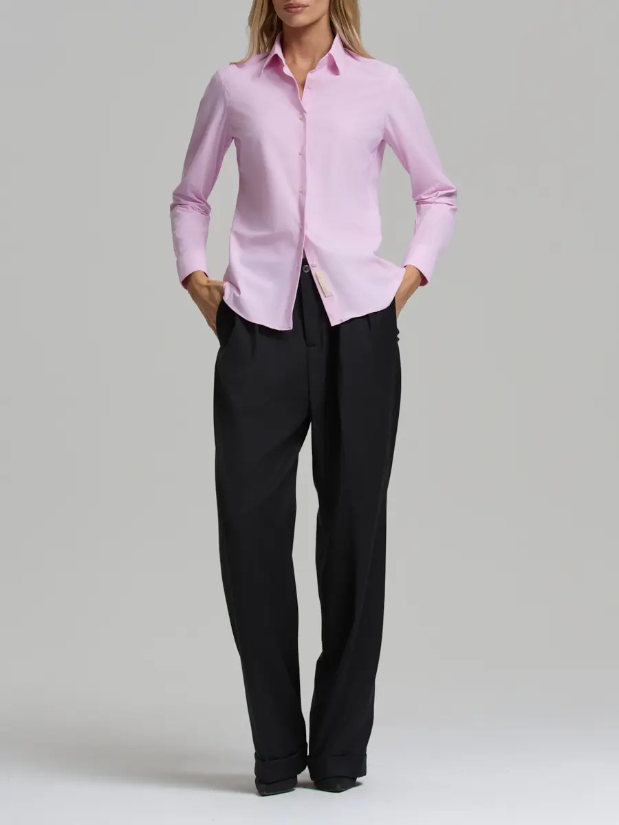 Рубашка однотонная