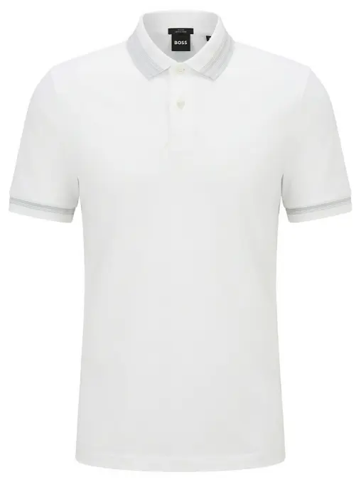 Поло Slim Fit хлопковое BOSS