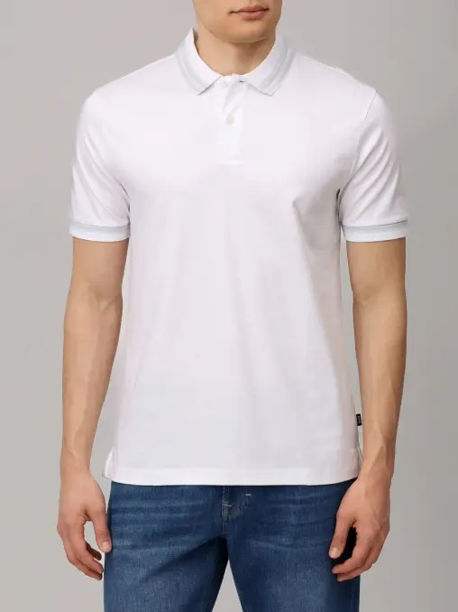 Поло Slim Fit хлопковое BOSS