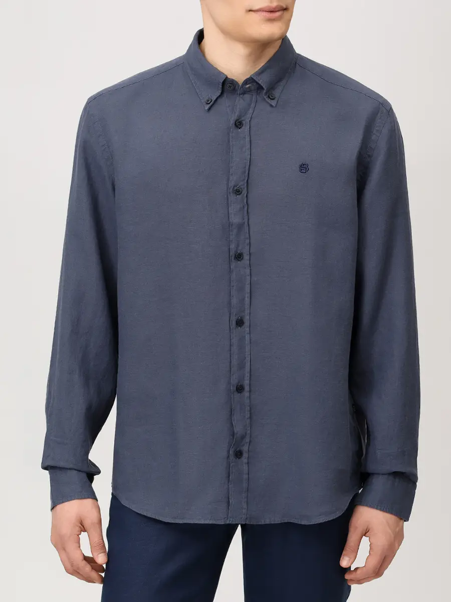 Рубашка Regular Fit льняная
