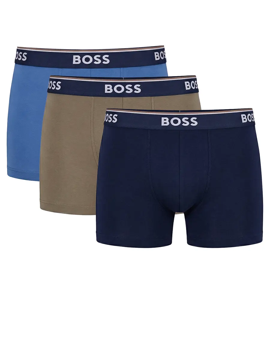 Набор из трех хлопковых трусов-боксеров