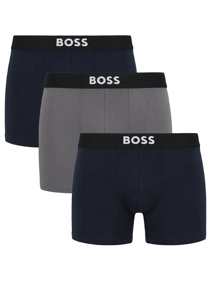 Набор из трех хлопковых трусов-боксеров