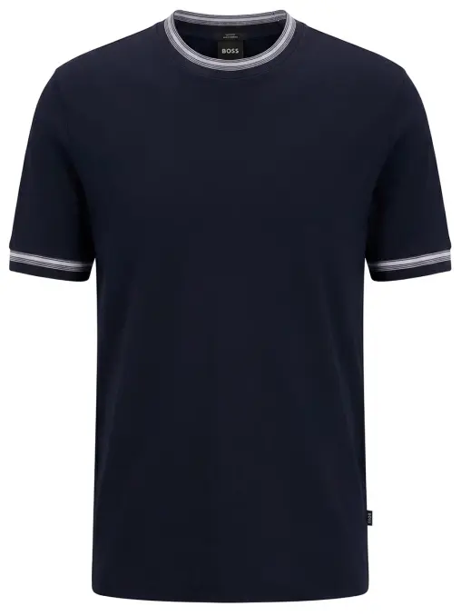 Футболка Slim Fit хлопковая BOSS