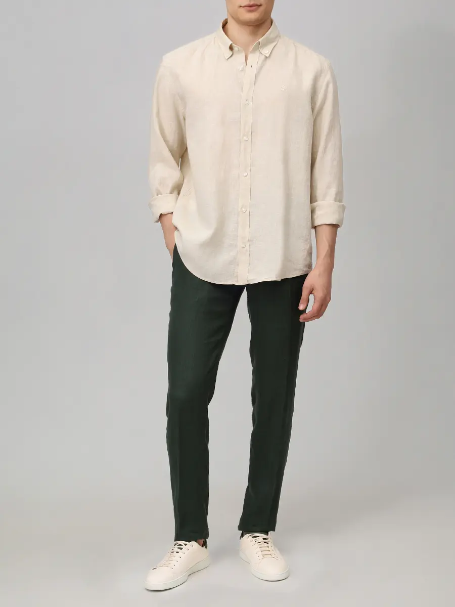 Рубашка Regular Fit льняная
