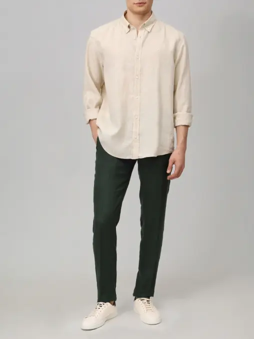 Рубашка Regular Fit льняная BOSS