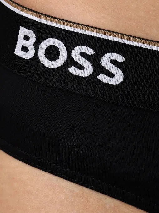 Набор из трех хлопковых трусов-брифов BOSS