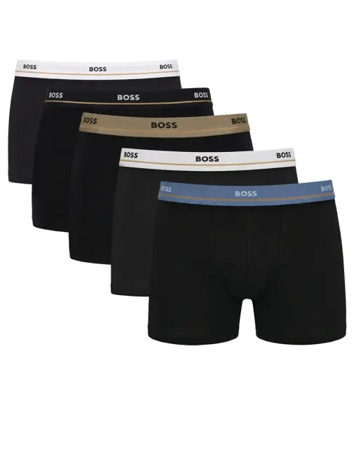Набор из пяти хлопковых трусов-боксеров BOSS