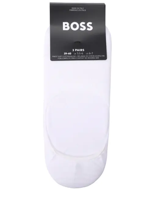 Набор из трех пар хлопковых подследников BOSS