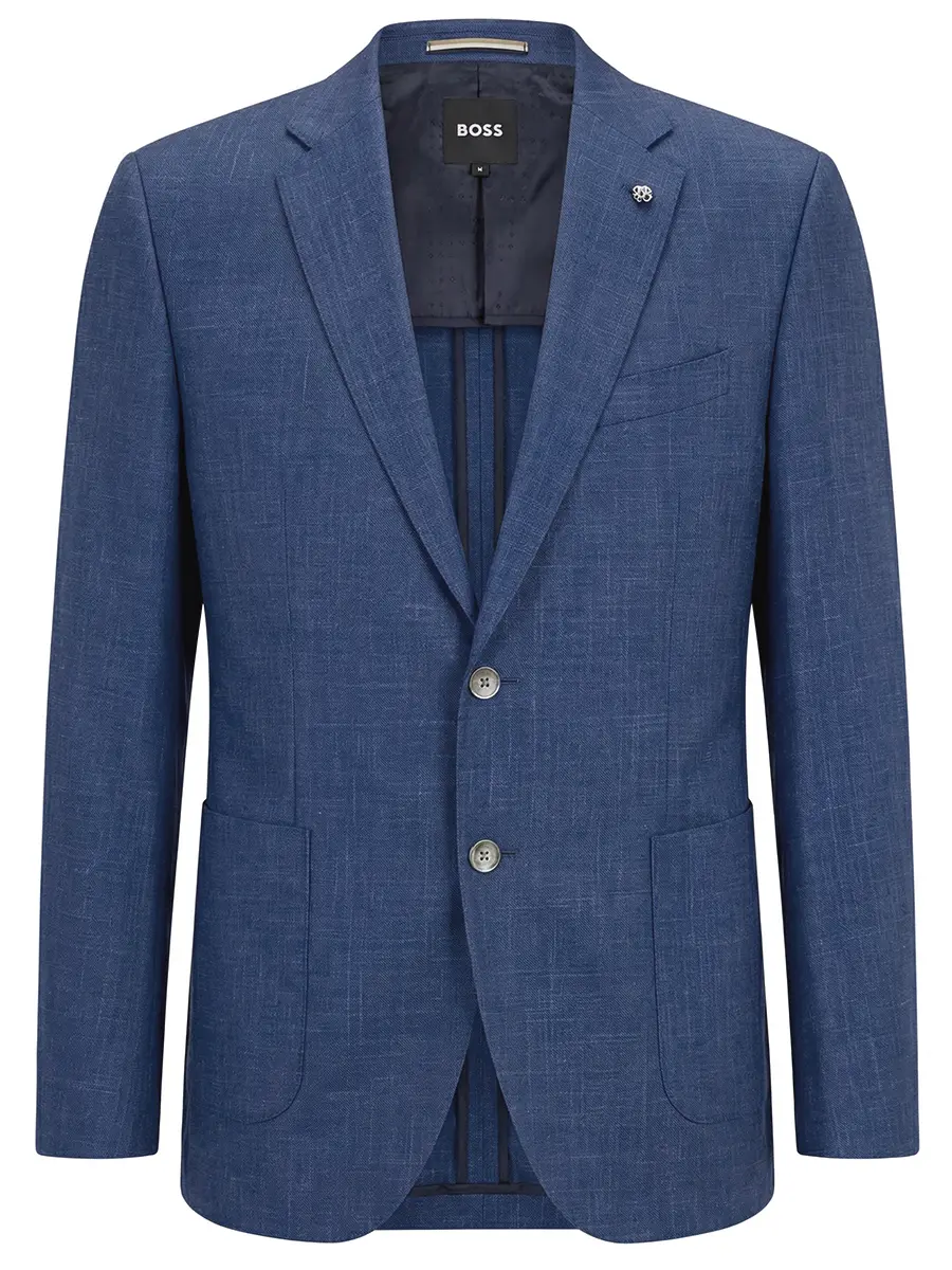 Пиджак Regular Fit из шерсти и шелка