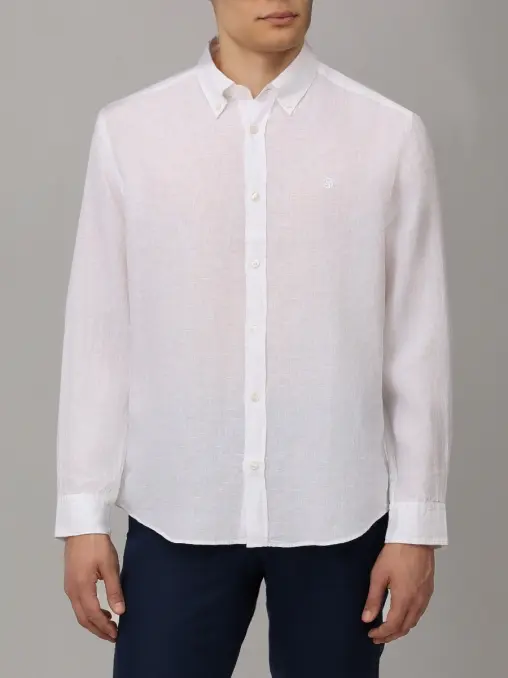 Рубашка Regular Fit льняная BOSS