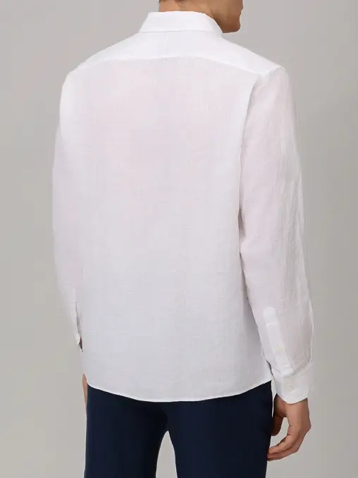 Рубашка Regular Fit льняная BOSS