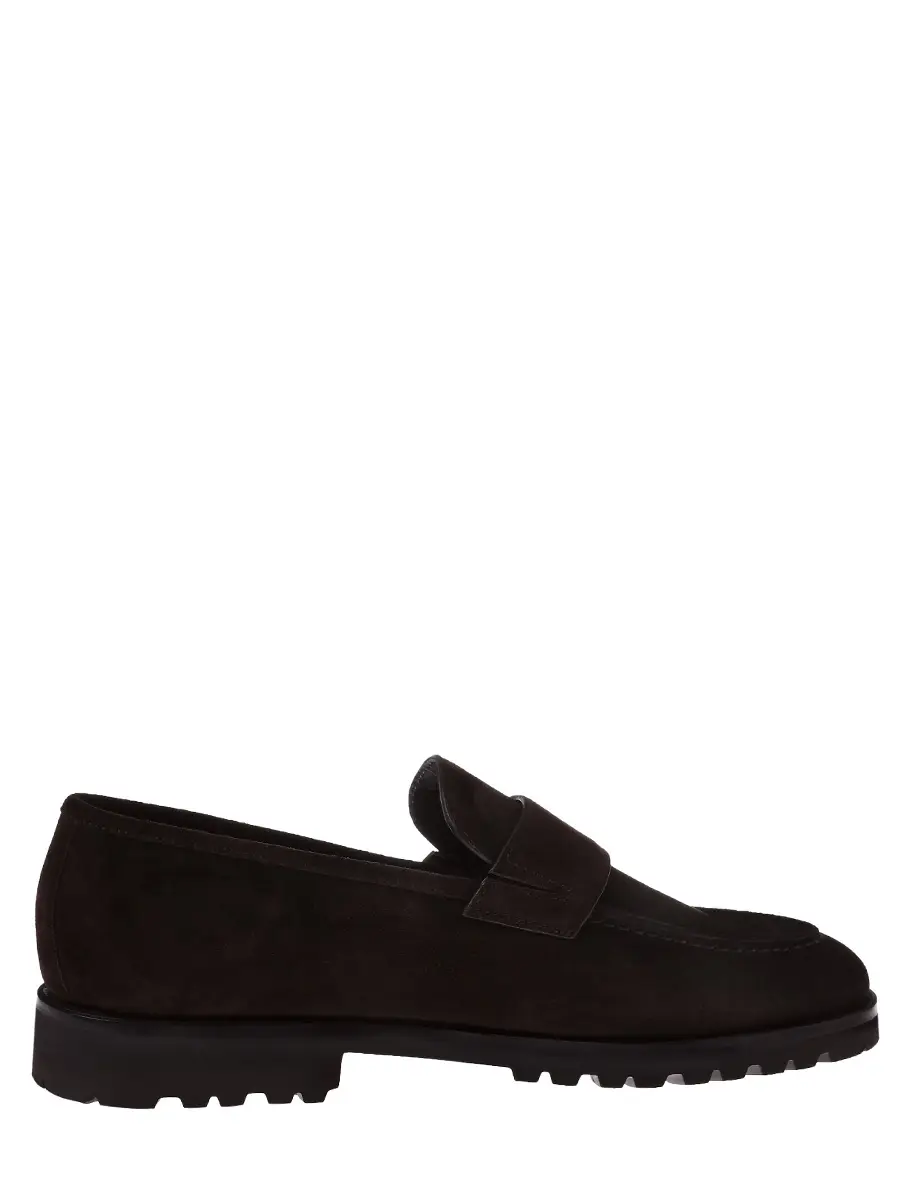 Лоферы замшевые