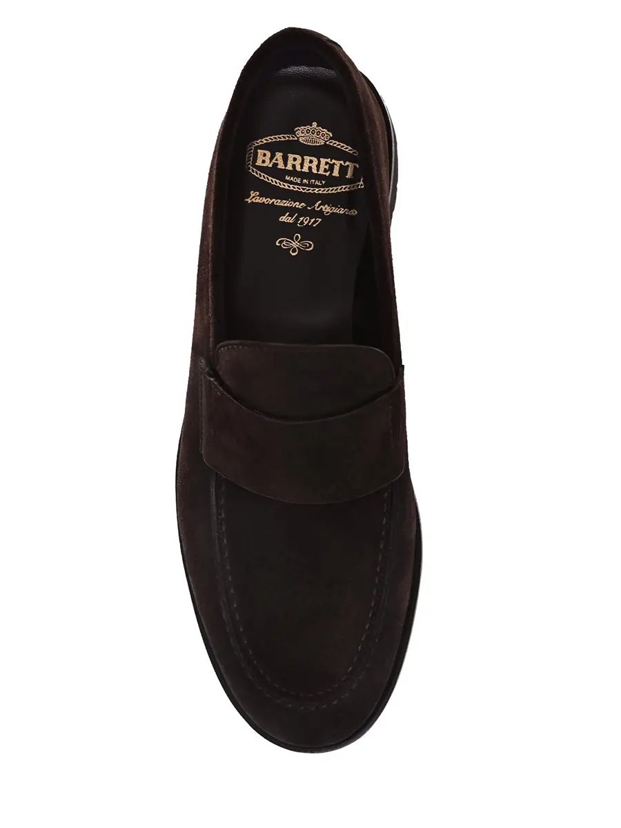 Лоферы замшевые