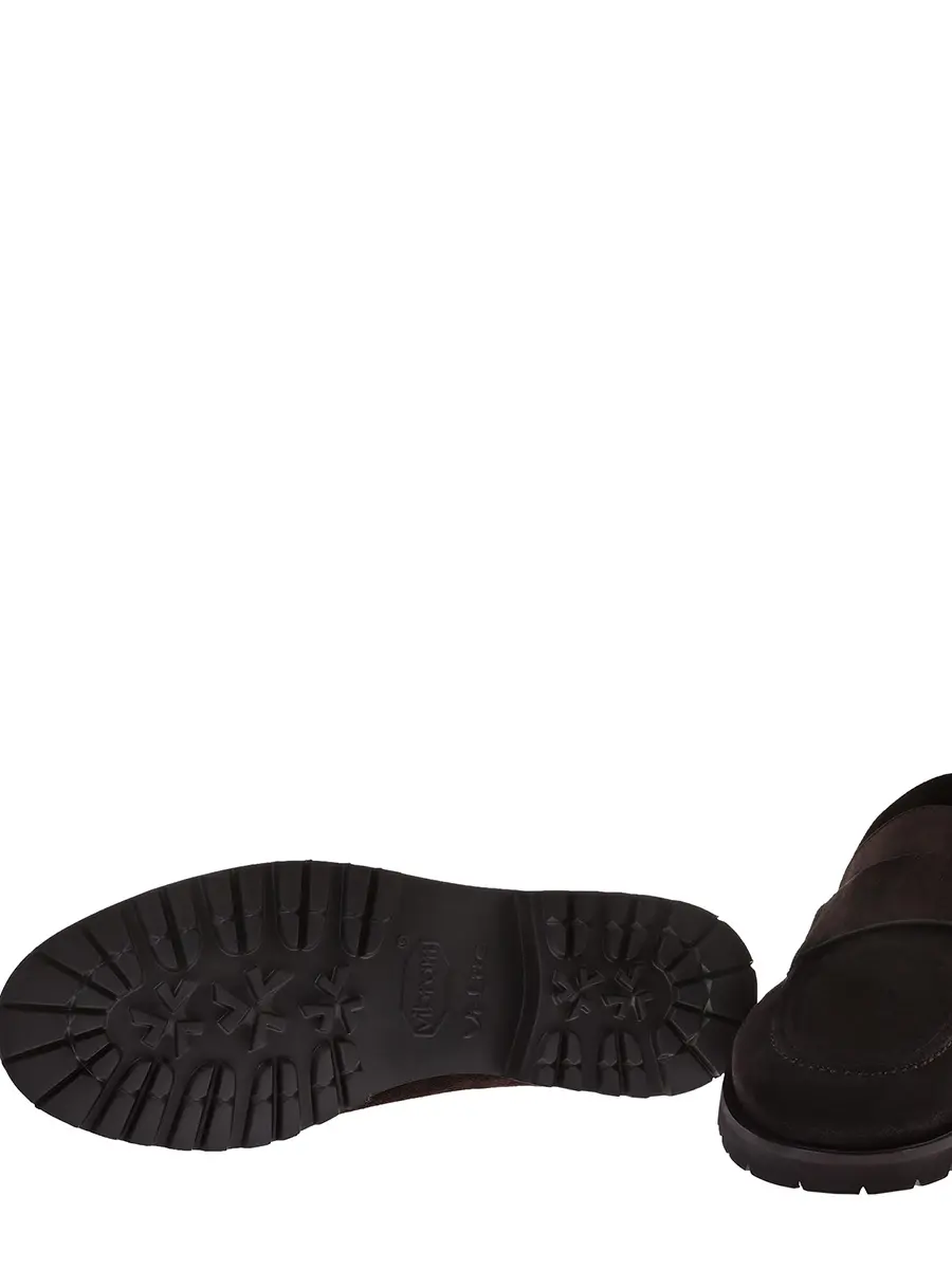 Лоферы замшевые