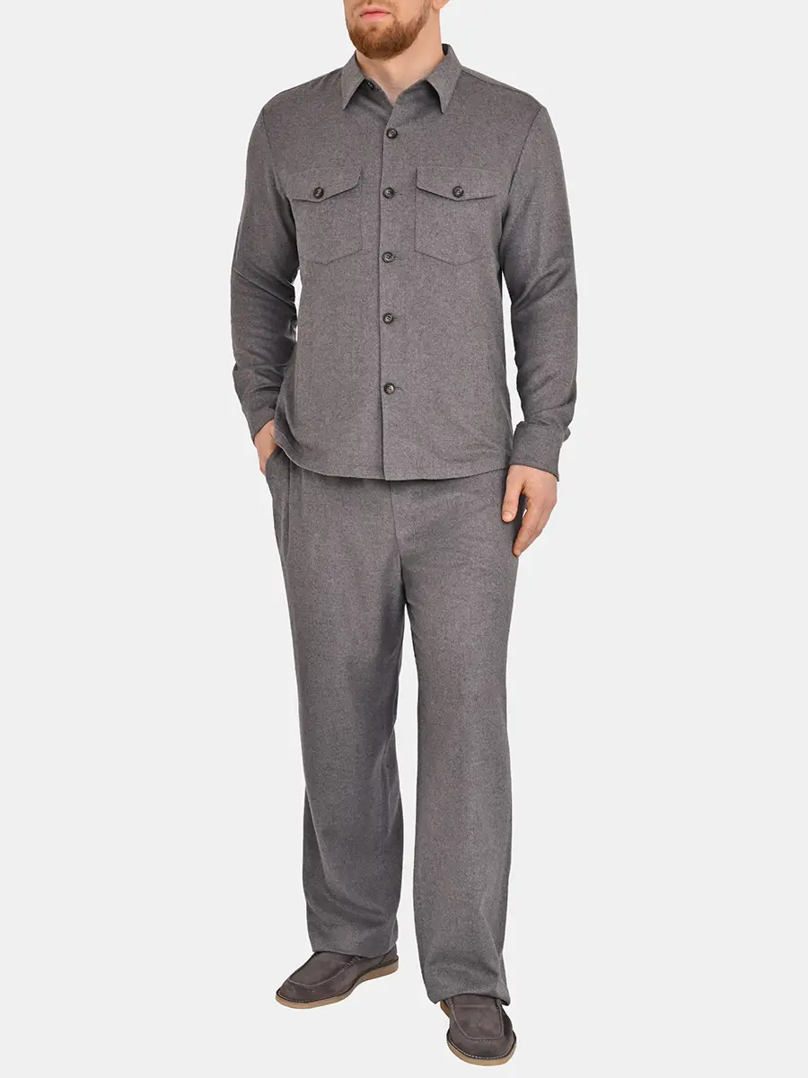 Брюки из шелка и кашемира