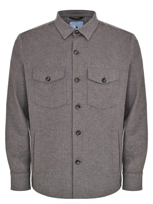 Рубашка из шелка и кашемира COLOMBO