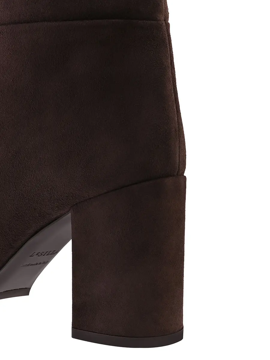 Сапоги замшевые