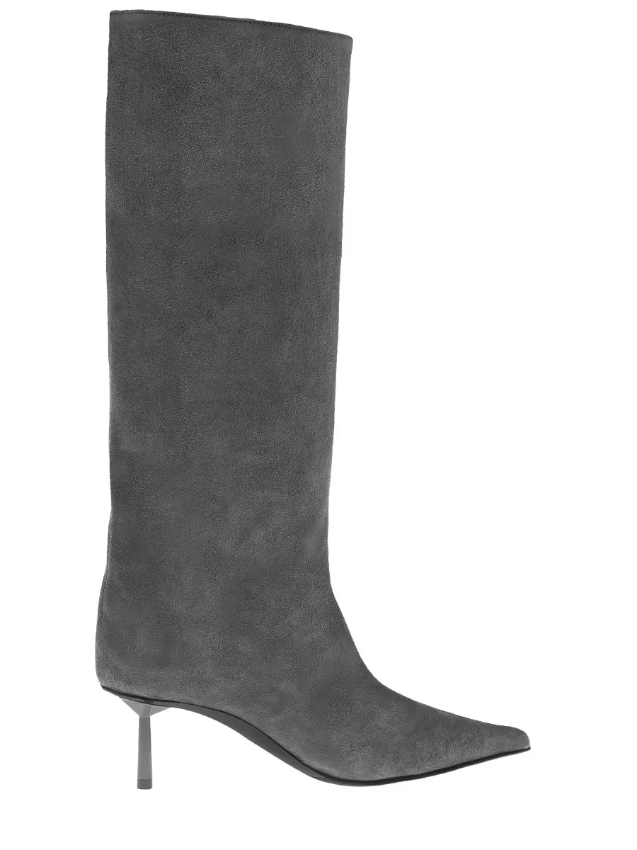 Сапоги замшевые