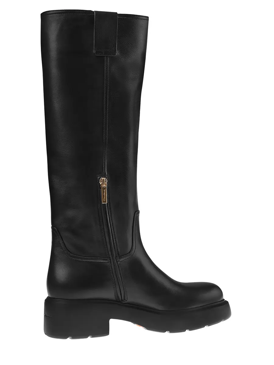 Сапоги кожаные