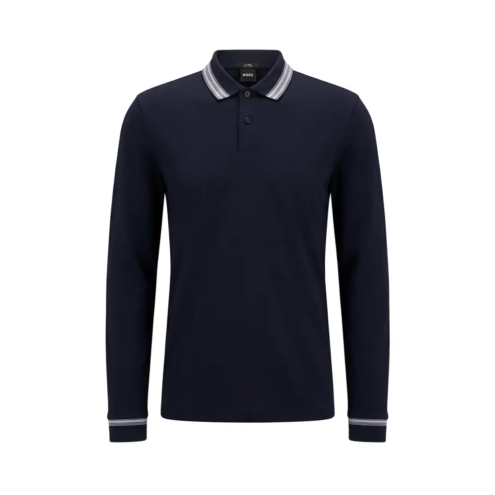 Поло Slim Fit хлопковое