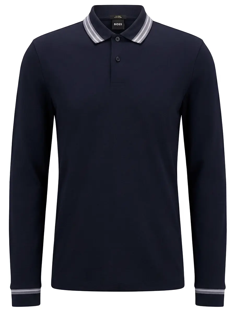 Поло Slim Fit хлопковое