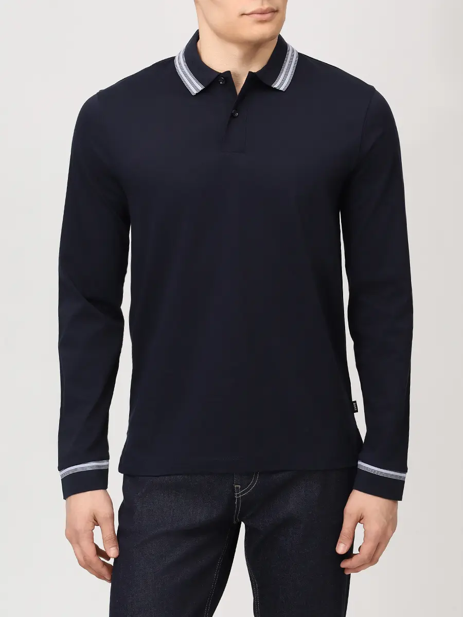 Поло Slim Fit хлопковое