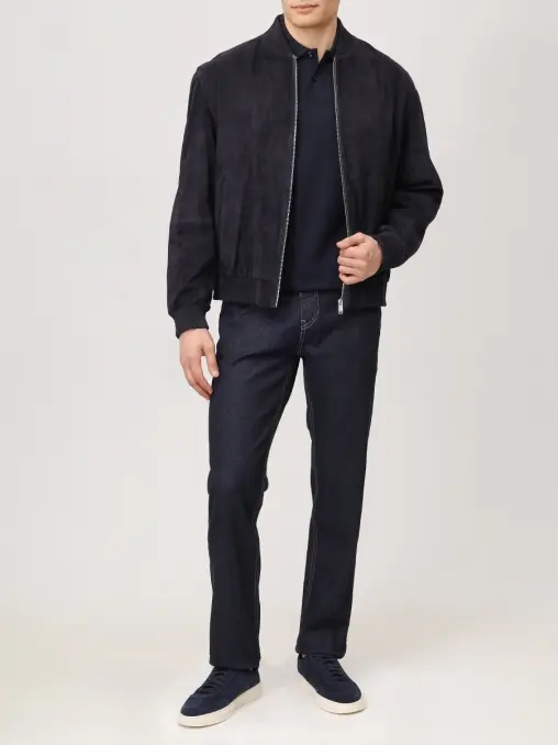 Поло Slim Fit хлопковое BOSS