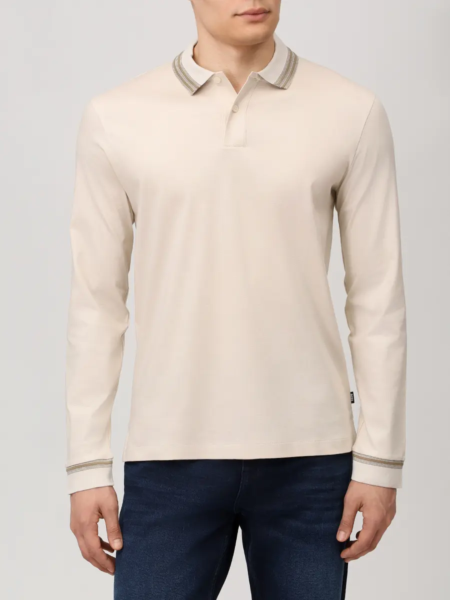 Поло Slim Fit хлопковое