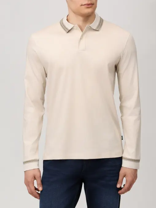 Поло Slim Fit хлопковое BOSS