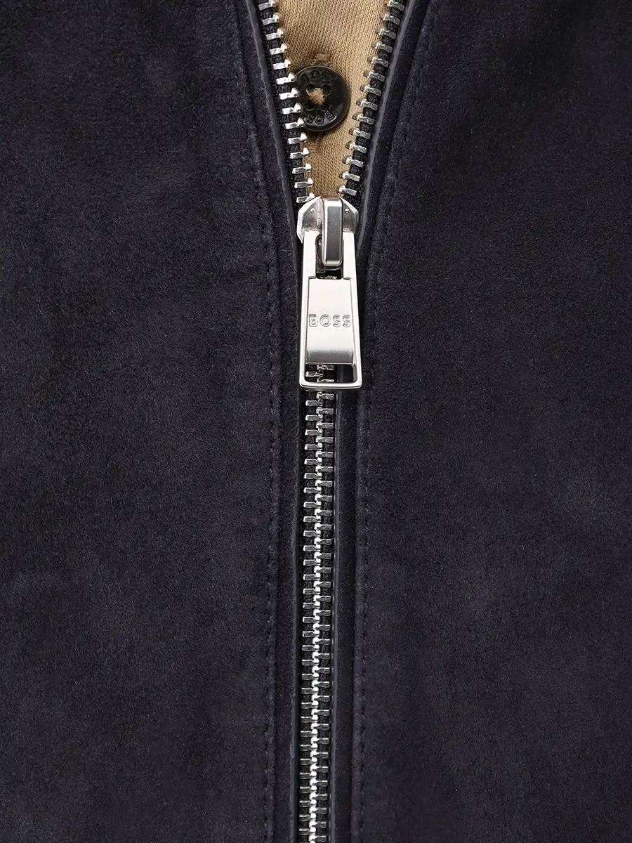 Бомбер замшевый