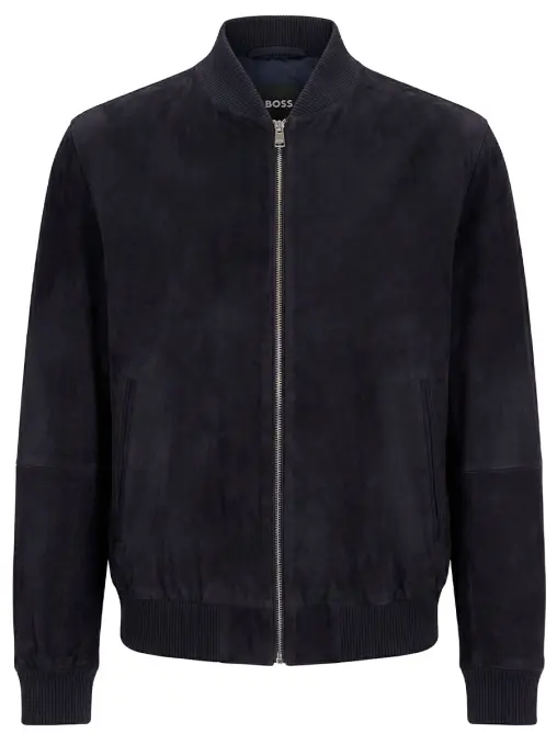 Бомбер замшевый BOSS