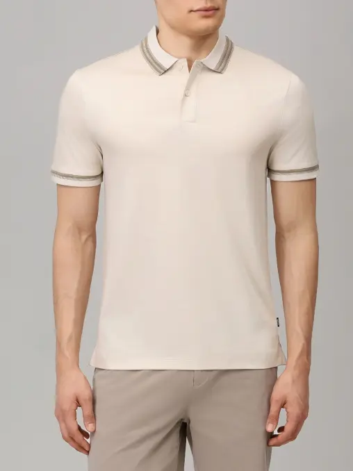 Поло Slim Fit хлопковое BOSS